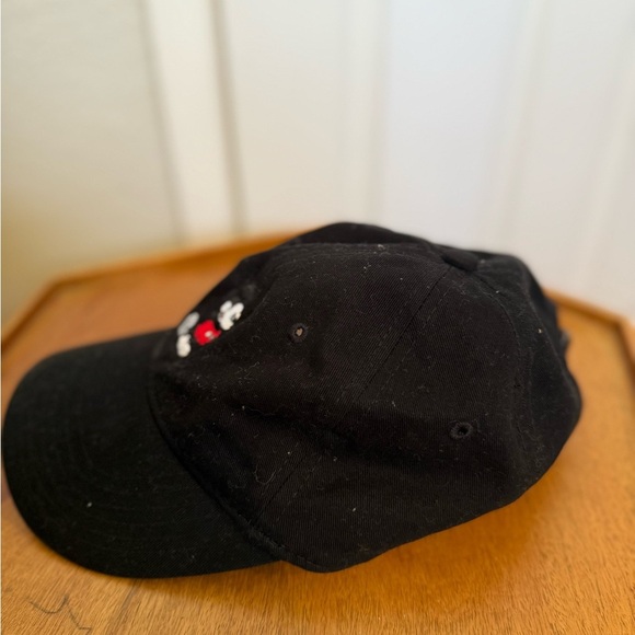 Mickey Mouse Embroidered Black Canvas Dad Hat - Picture 2 of 3